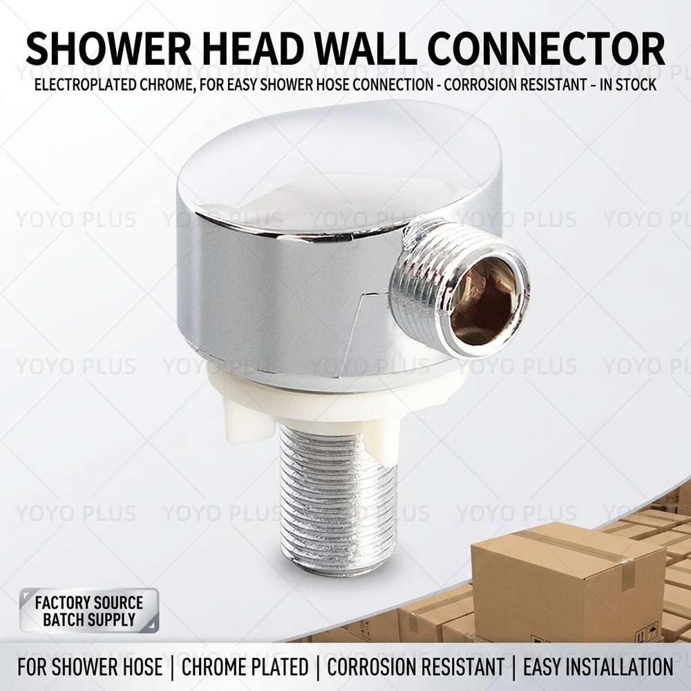 Women Accessories Outlet - Plated Plastic Shower Wall Elbow Connector