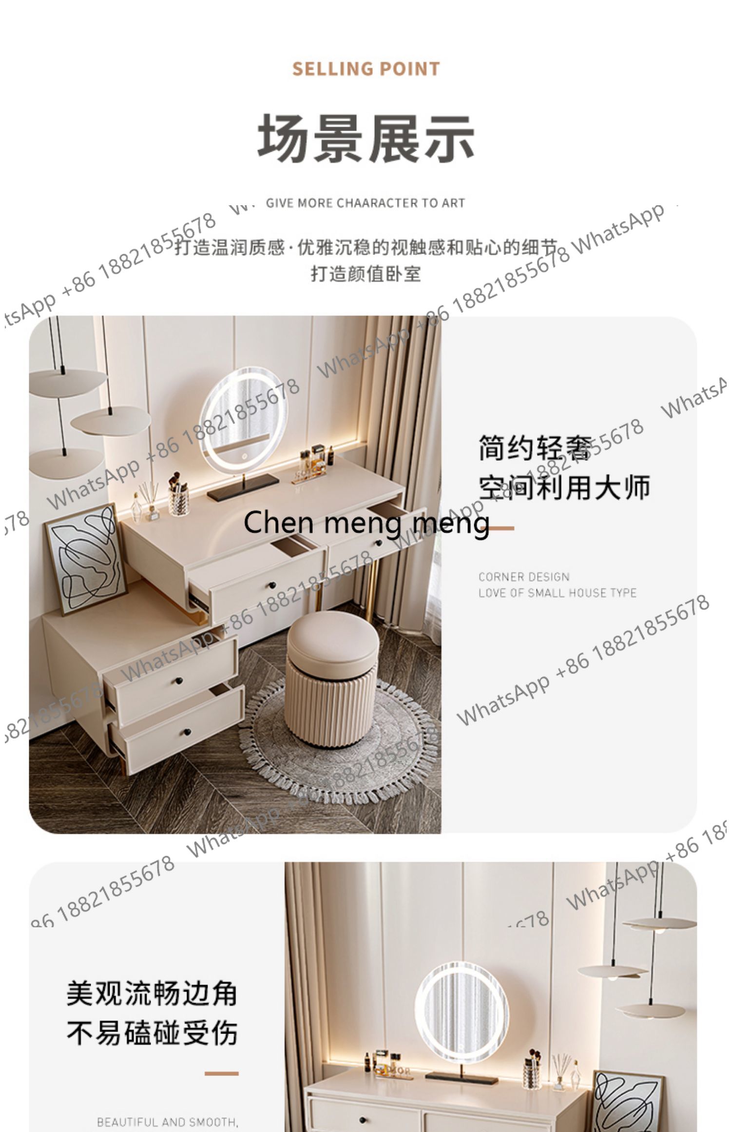 Modern Apartment Dressing Tabl - Women Accessories Drawer ulasan dan harga