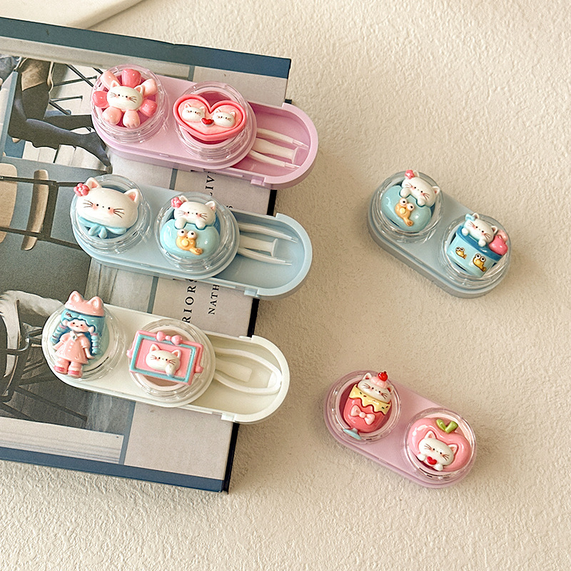 Cute Cartoon Cat Contact Lens  - Women Accessories Drawer ulasan dan harga