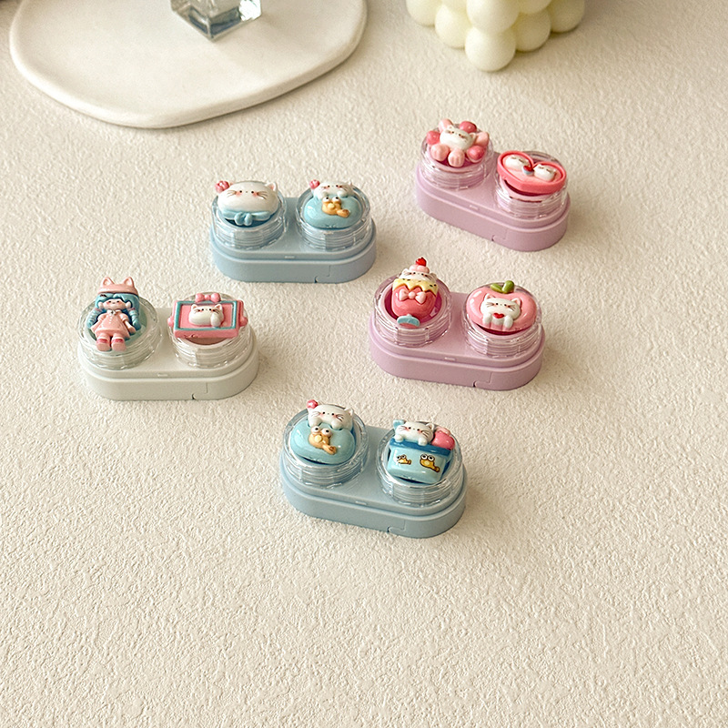 Cute Cartoon Cat Contact Lens  - Women Accessories Drawer ulasan dan harga
