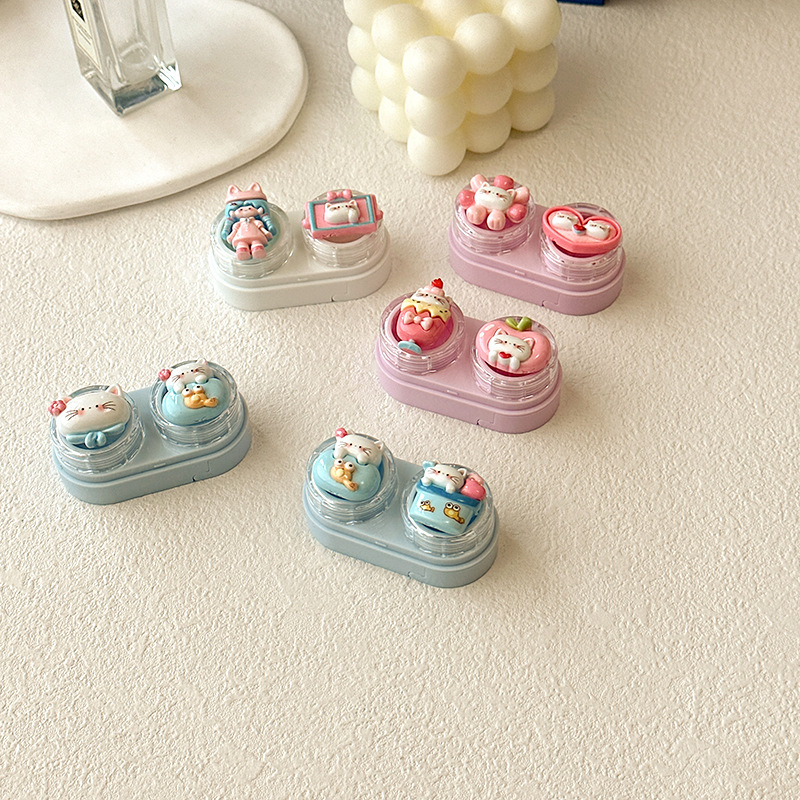 Cute Cartoon Cat Contact Lens  - Women Accessories Drawer ulasan dan harga