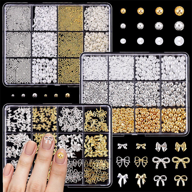 Pearl Bow Gold Silver Steel Be - Women Accessories Combo Gift ulasan dan harga