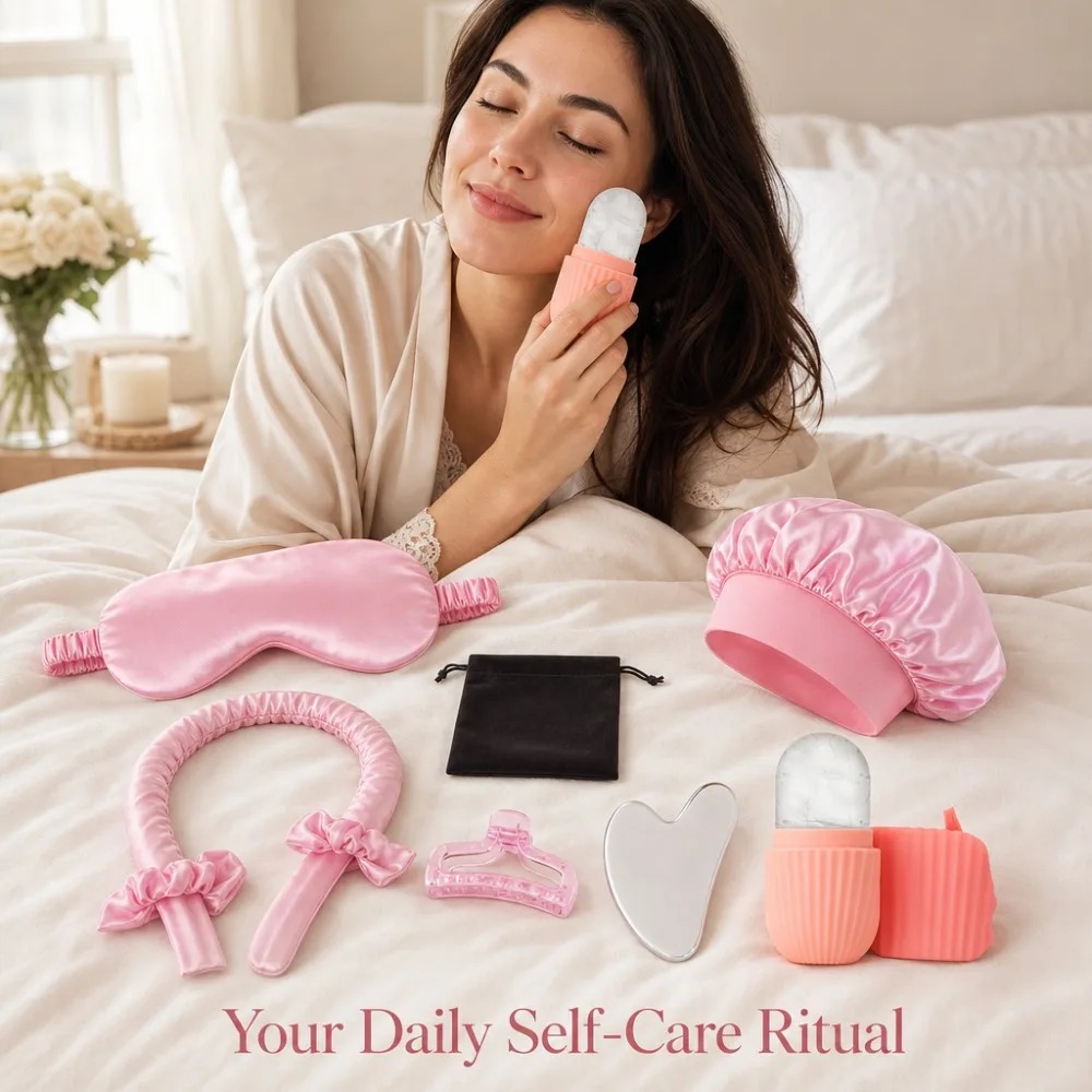 3/4/5/9Pcs Silk Sleep Set Eye  - Women Accessories Combo Gift ulasan dan harga