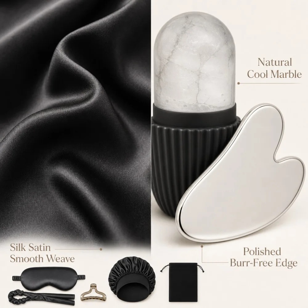 3/4/5/9Pcs Silk Sleep Set Eye  - Women Accessories Combo Gift ulasan dan harga