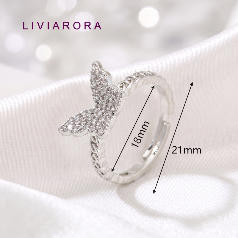 1/2/4Pcs 18K Gold Plated Brass - Ring Set Adjustable ulasan dan harga