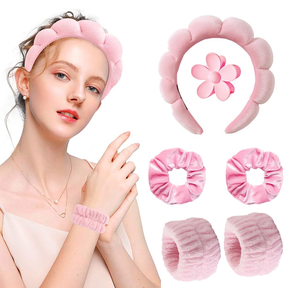 6pcs Headbands Wristband Set f - Women Accessories Combo Gift ulasan dan harga