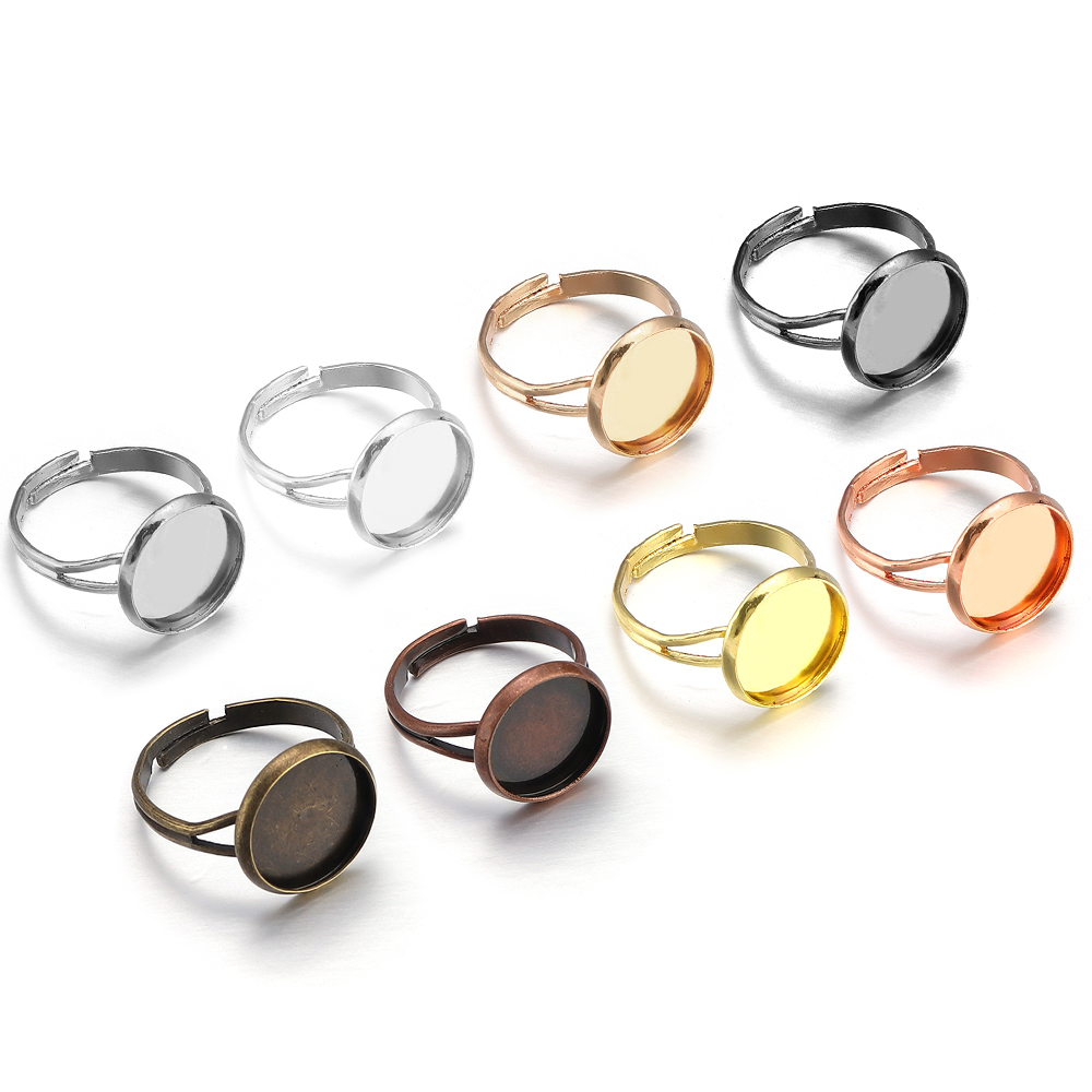 10Pcs/Lot Adjustable Blank Rin - Ring Set Adjustable ulasan dan harga