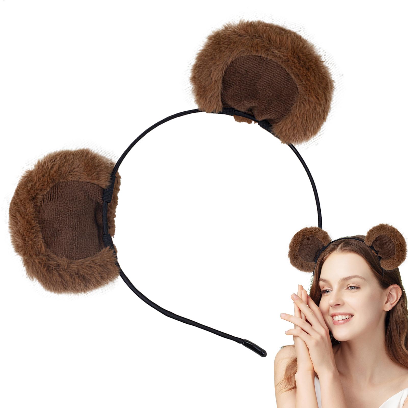 Cute Brown Ears Headband Adjus - Women Accessories Combo Gift ulasan dan harga