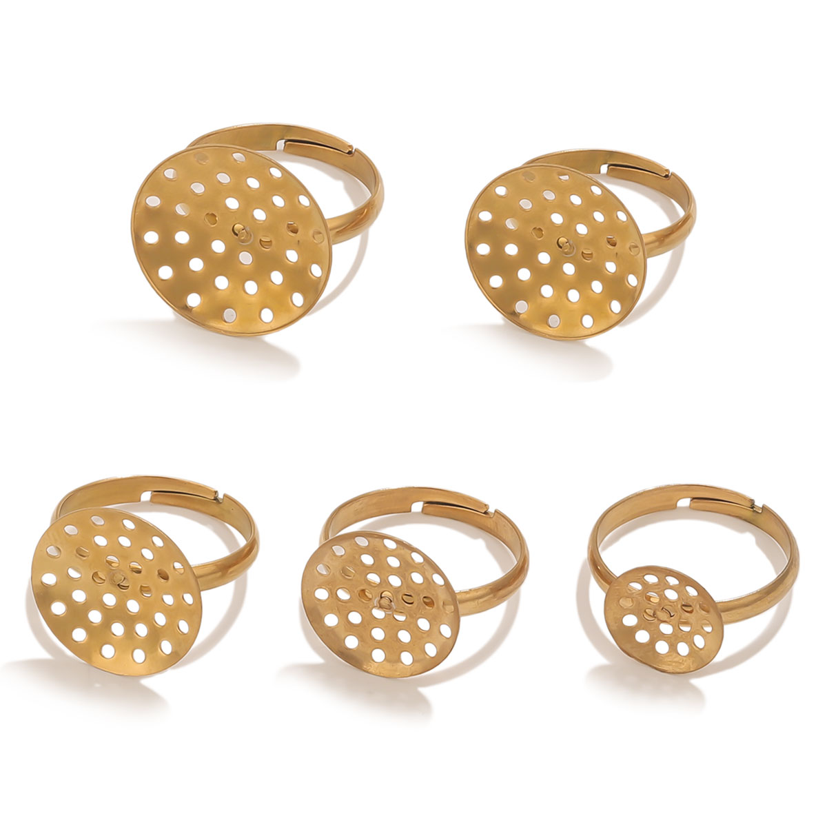 10pcs/lot Stainless Steel Ring - Ring Set Adjustable ulasan dan harga