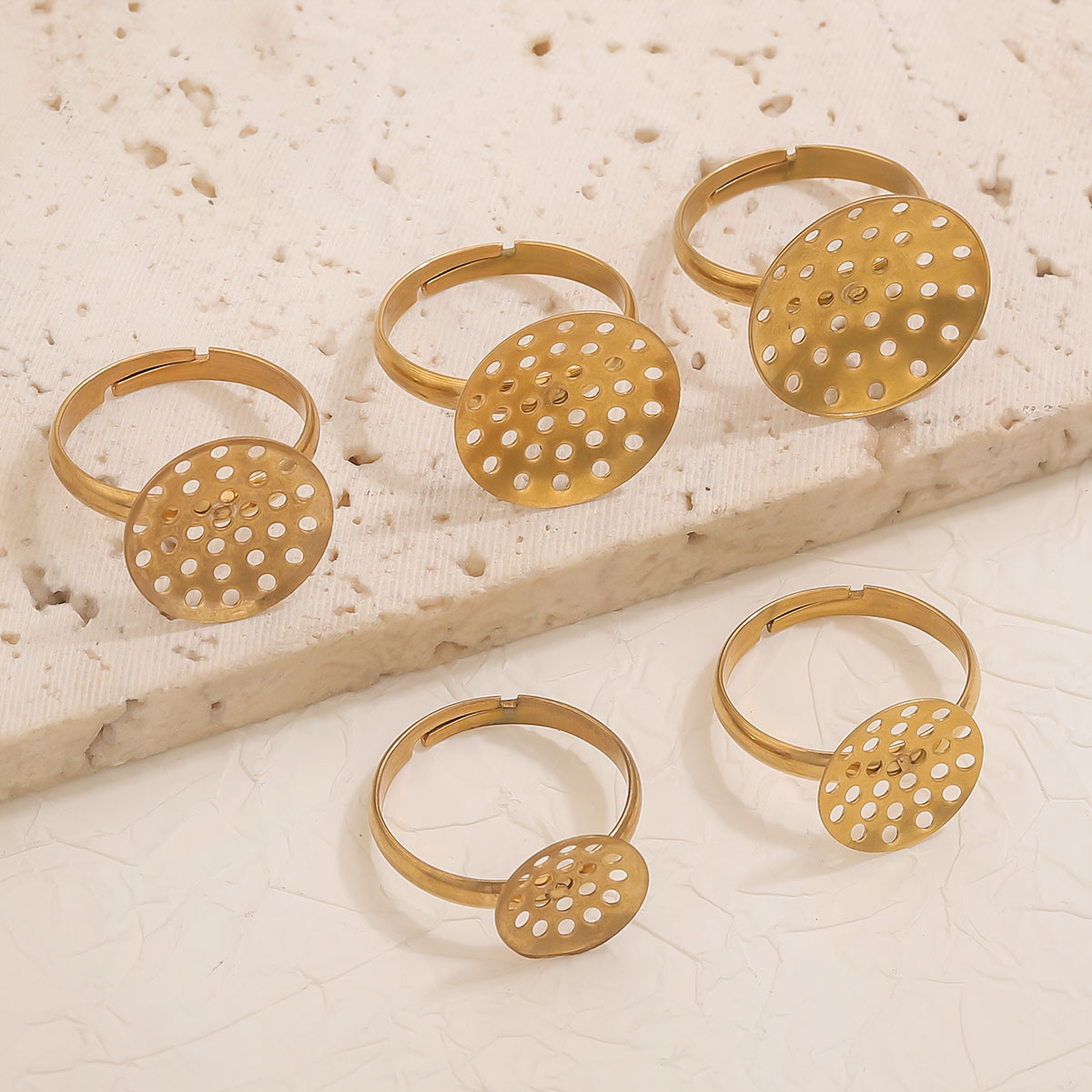 10pcs/lot Stainless Steel Ring - Ring Set Adjustable ulasan dan harga
