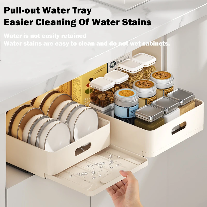 Kitchen Storage Rack with Slid - Women Accessories Drawer ulasan dan harga