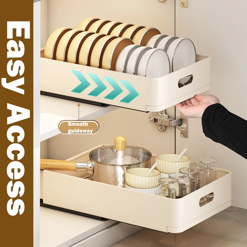 Kitchen Storage Rack with Slid - Women Accessories Drawer ulasan dan harga