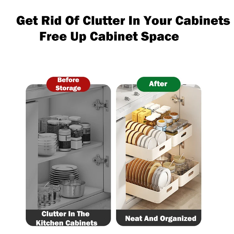 Kitchen Storage Rack with Slid - Women Accessories Drawer ulasan dan harga