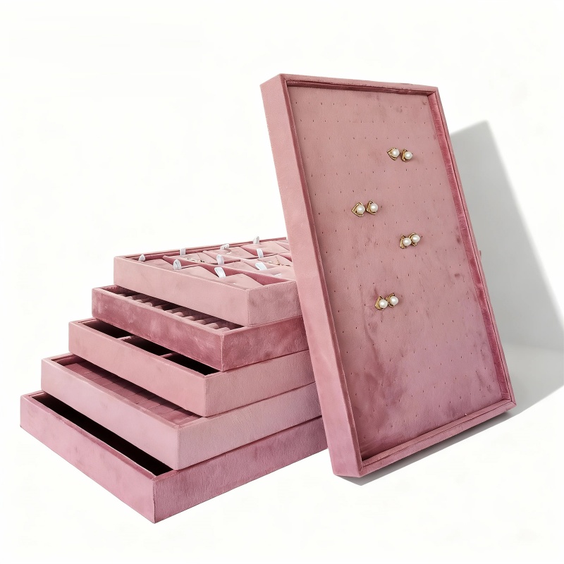 Velvet Jewelry Organizer Trays - Women Accessories Drawer ulasan dan harga