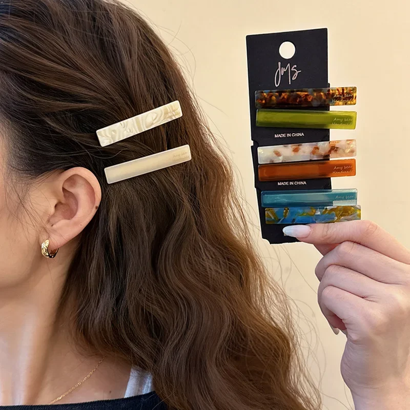 2Pcs/Set Acetate Hair Clips Fo - Women Accessories Combo Gift ulasan dan harga