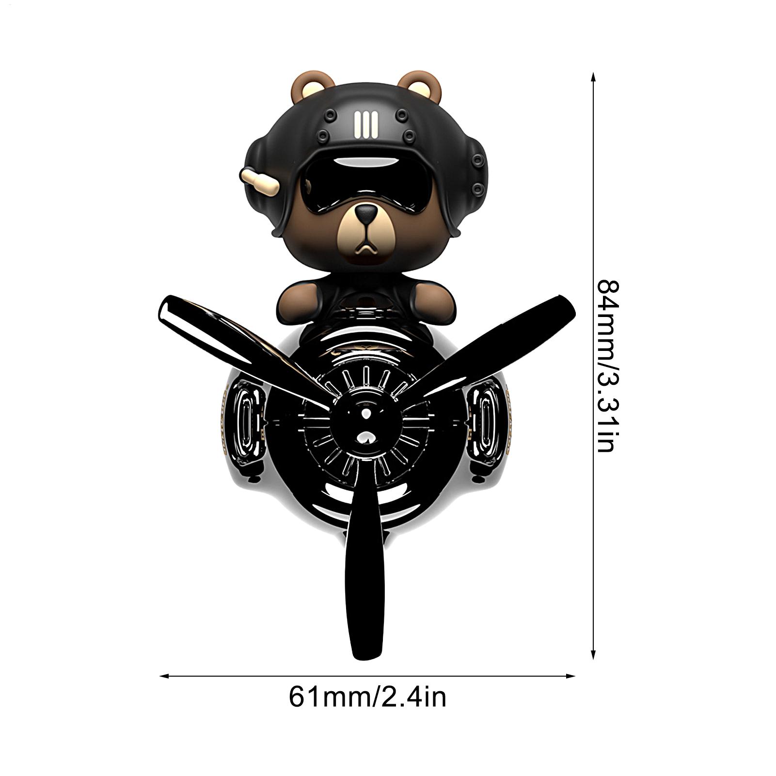Rotating pilot bear ornaments  - Women Accessories Outlet ulasan dan harga