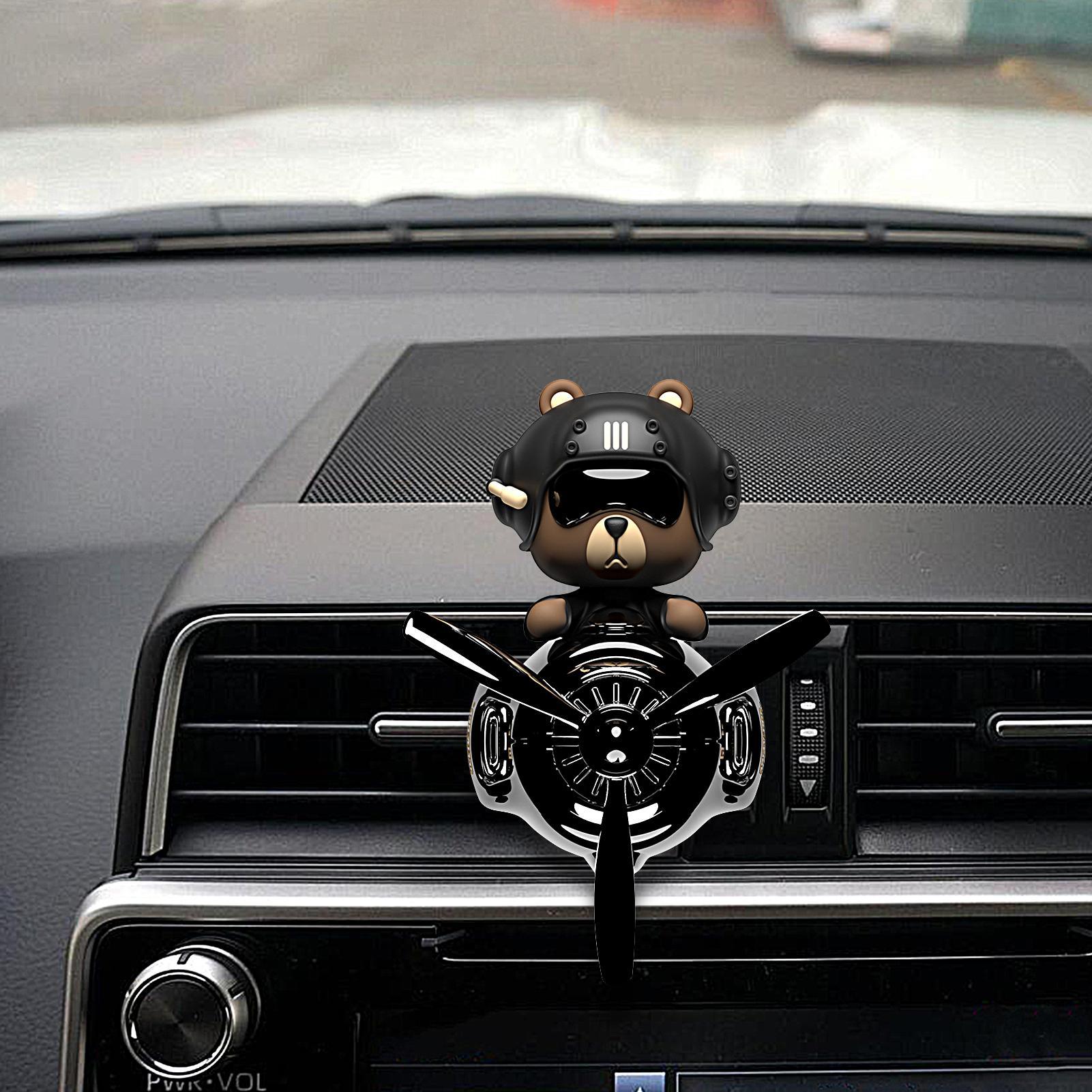 Rotating pilot bear ornaments  - Women Accessories Outlet ulasan dan harga