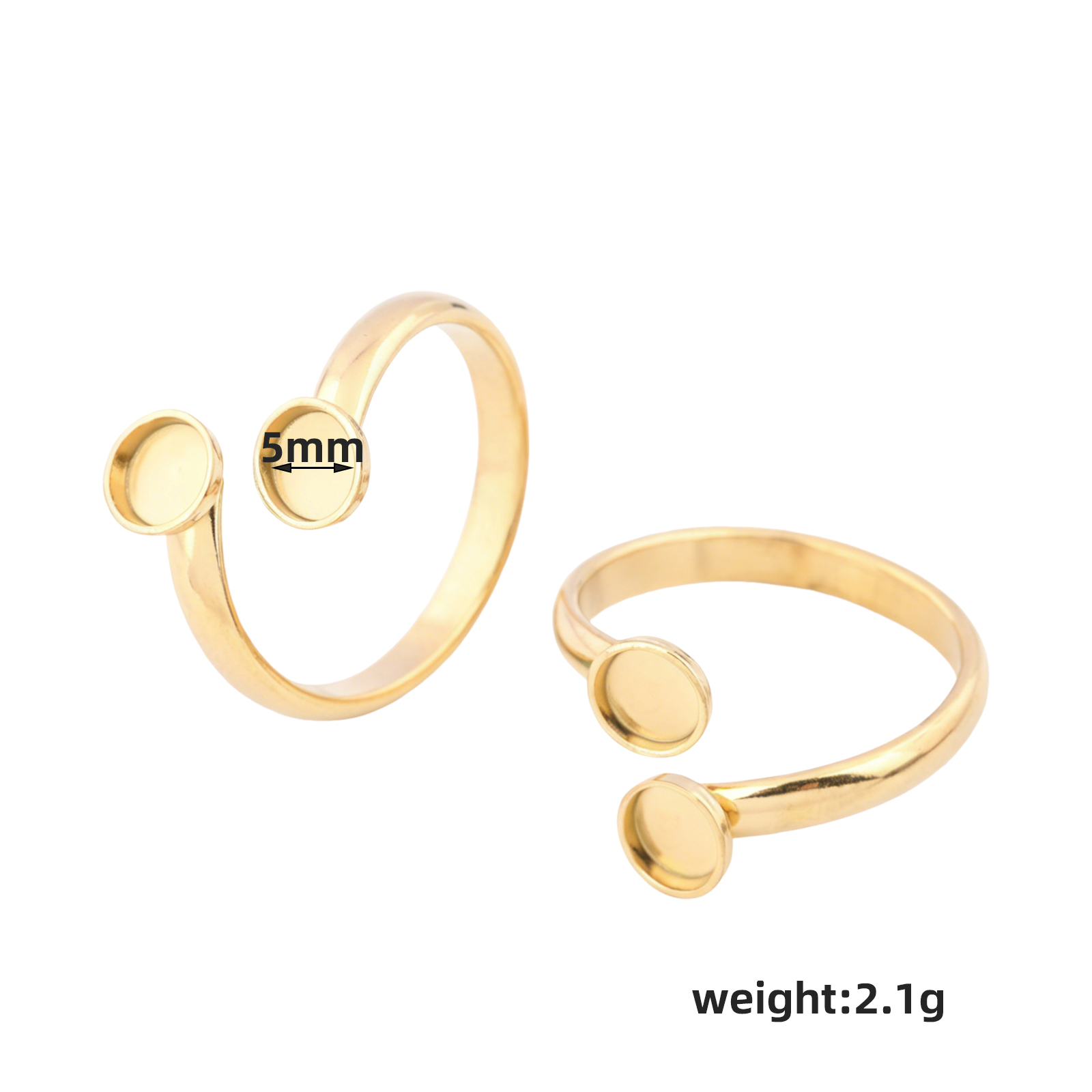 10pcs Stainless Steel Adjustab - Ring Set Adjustable ulasan dan harga