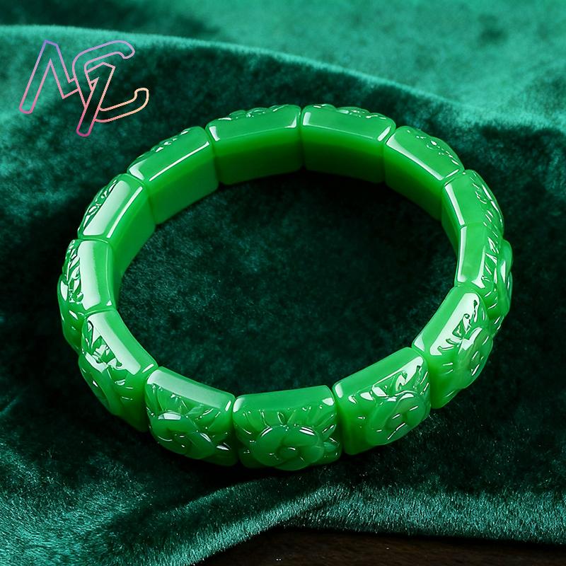 Real Jade Flower Bracelet Bang - Women Accessories Products ulasan dan harga