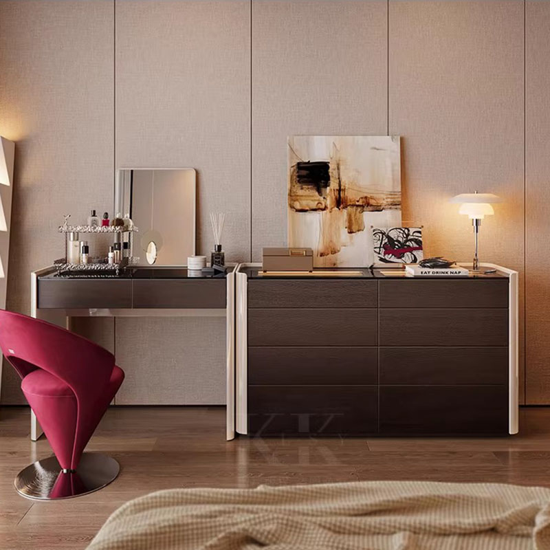Coffee Modern Vanity Table Com - Women Accessories Drawer ulasan dan harga