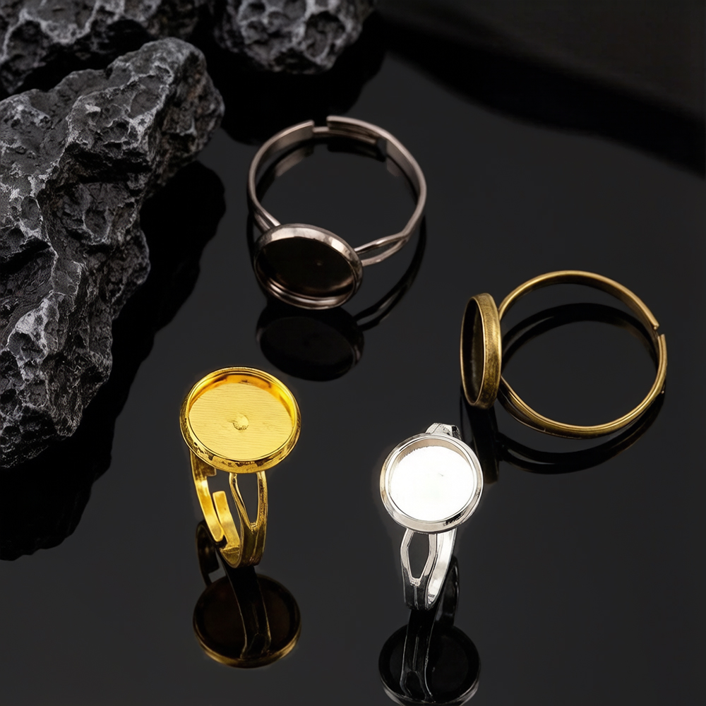 10pcs/lot Adjustable Blank Rin - Ring Set Adjustable ulasan dan harga