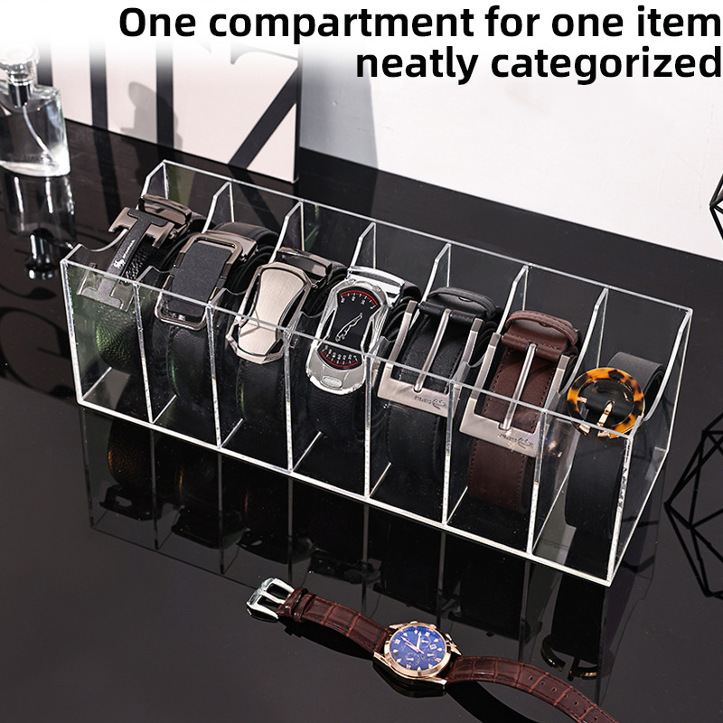 Clear Acrylic Belt Organizer w - Women Accessories Drawer ulasan dan harga