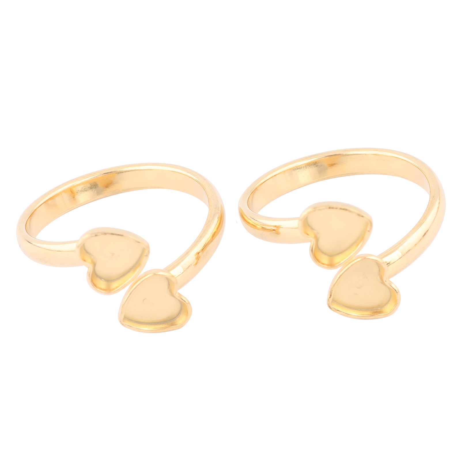 10pcs Stainless Steel Gold Pla - Ring Set Adjustable ulasan dan harga