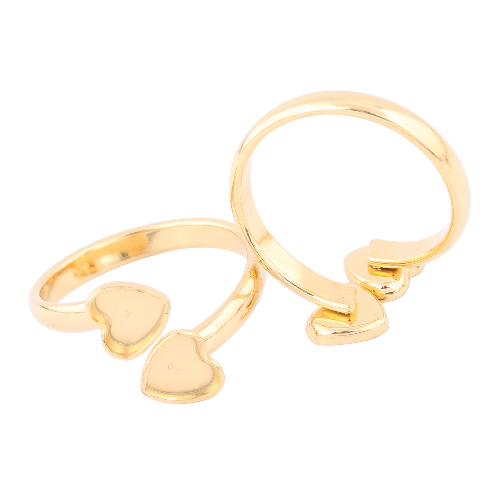 10pcs Stainless Steel Gold Pla - Ring Set Adjustable ulasan dan harga