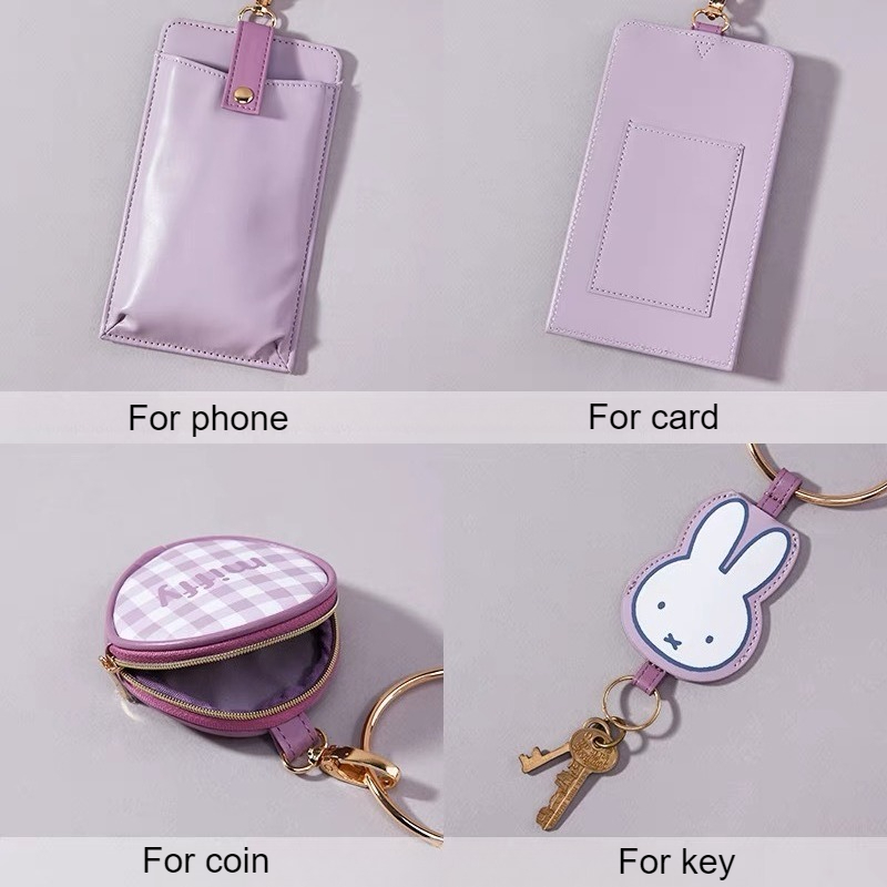 Miffy Kawaii Phone Pouch Set C - Women Accessories Combo Gift ulasan dan harga