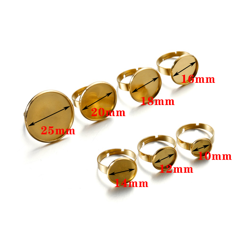 10pcs Stainless Steel Adjustab - Ring Set Adjustable ulasan dan harga