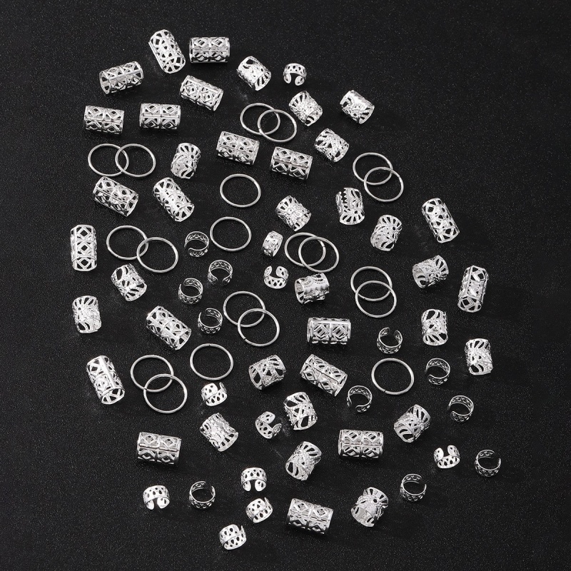 80pcs Alloy Dreadlock Hair Bea - Women Accessories Combo Gift ulasan dan harga